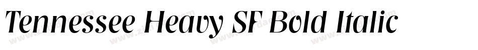 Tennessee Heavy SF Bold Italic字体转换